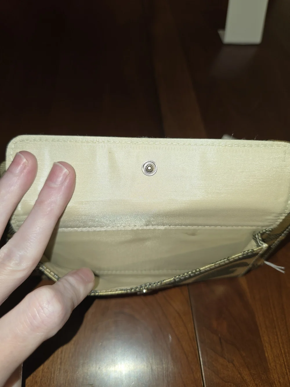 JC Fashion Gold Logo Zip-Around Women's Wallet / Crossbody, New with Tags!